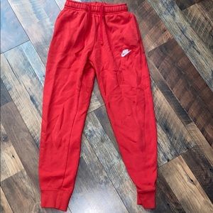 Red Nike Drawstring Sweats